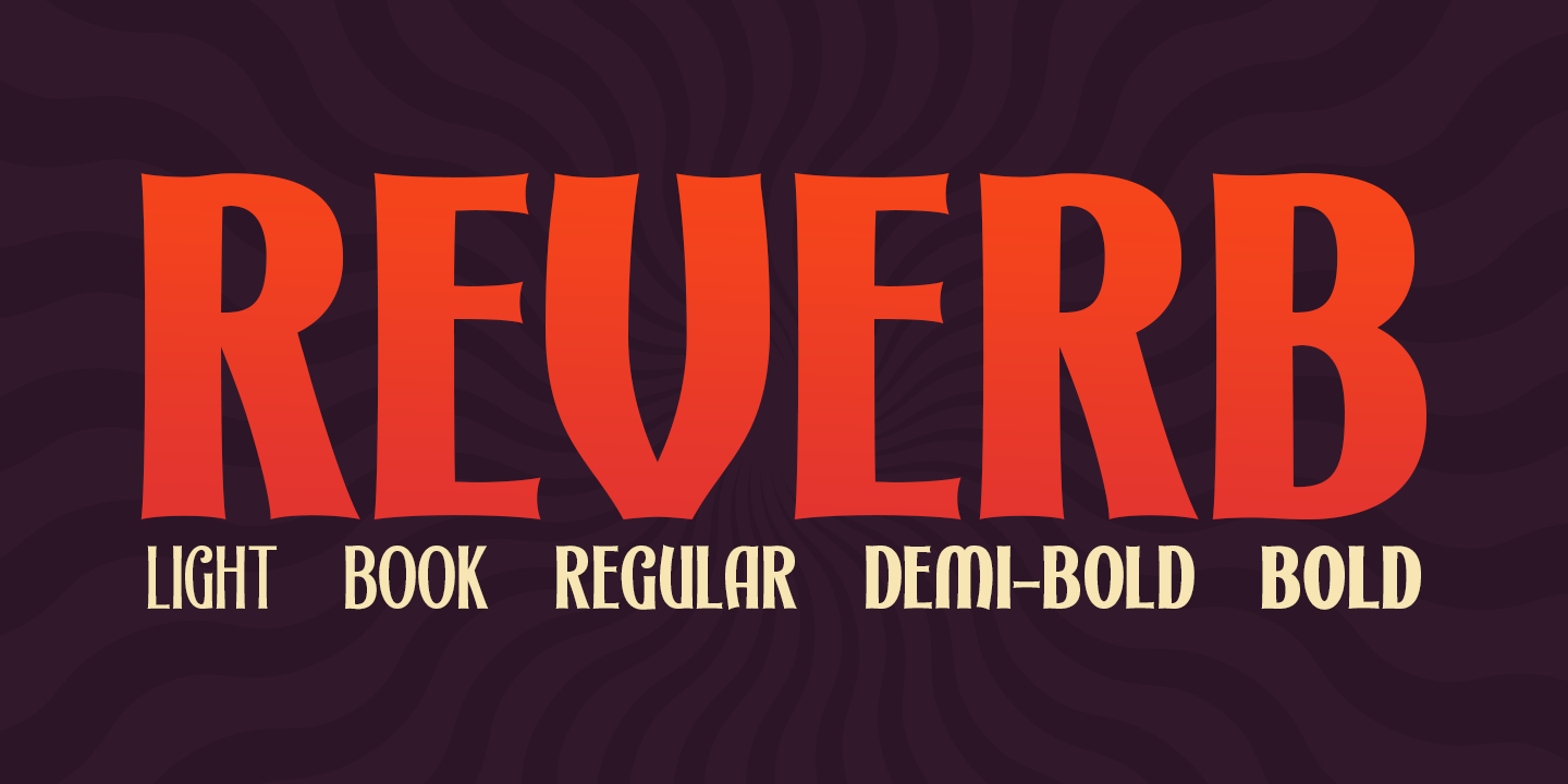 Reverb Regular Font preview